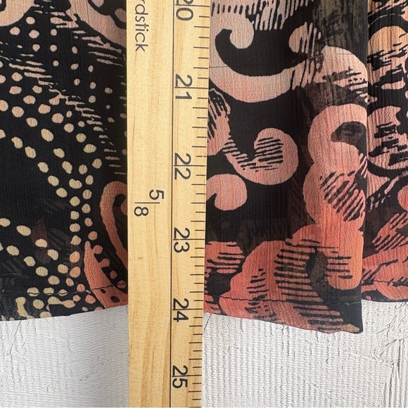 VTG JM Collection Colorful A-Line Skirt Knee-Length Paisley Floral Print Sz 6 - Picture 7 of 8